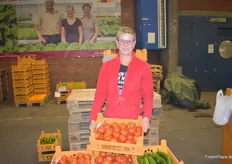 Bettina Meyer von der Gärtnerei Meyer ist ebenfalls Mitglied der Erzeugergemeinschaft Hamburg und vertreibt Tomaten, Gurken und weitere Produkte aus dem Eigenanbau.